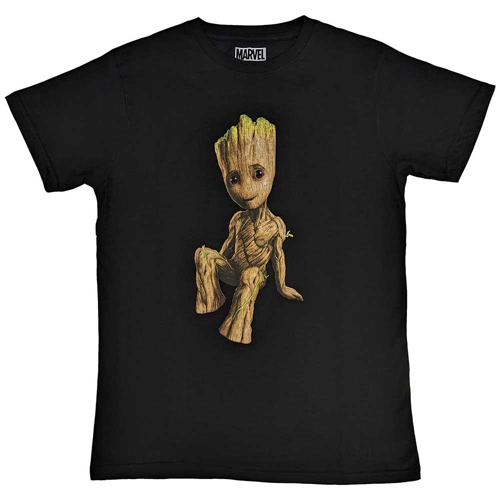 Marvel Comics - Guardians of the Galaxy Groot Perch | T-Shirt Black