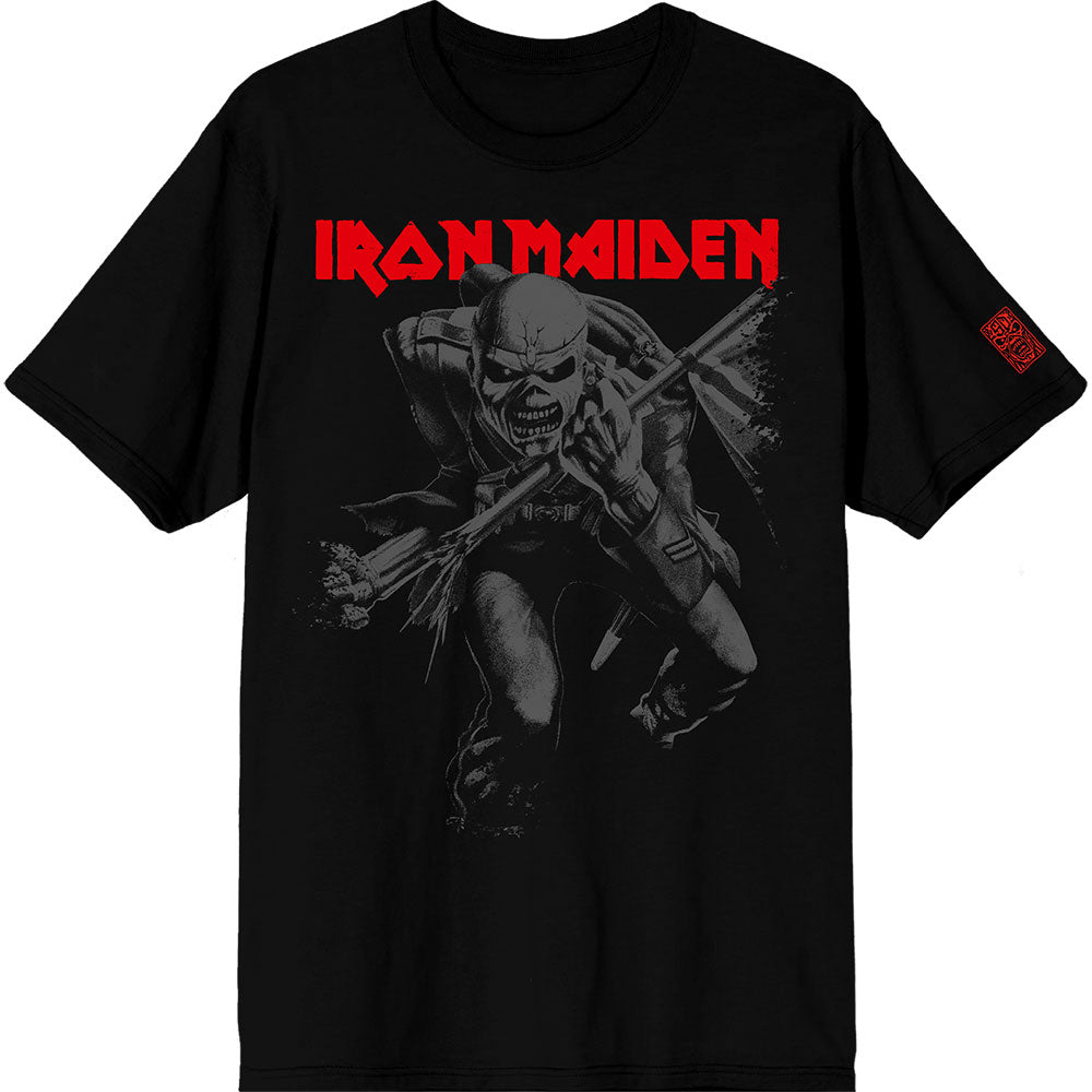 Iron Maiden | 50 Trooper Crop Grey | Black