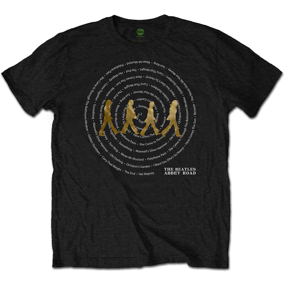 The Beatles - Abbey Road Songs Swirl | T-Shirt Black