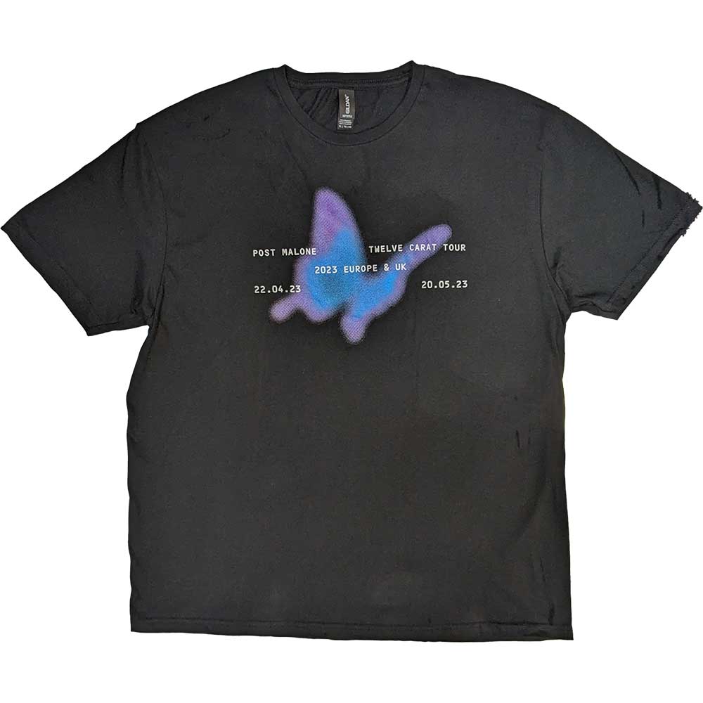 Post Malone - Pink Butterfly 2023 Tour | T-Shirt Black