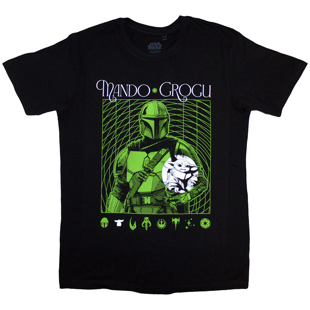 Star Wars | The Mandalorian Mando & Grogu Neon | Black