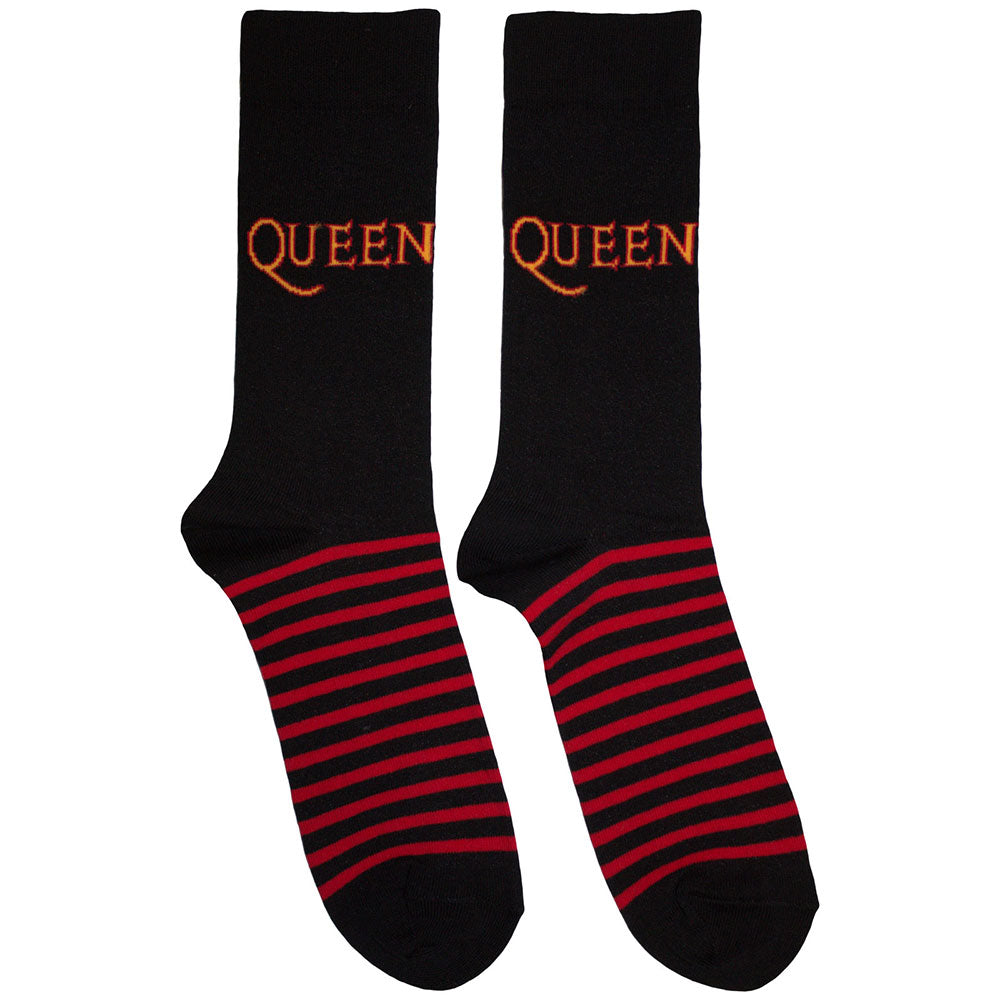 Queen | Logo & Stripes | Black