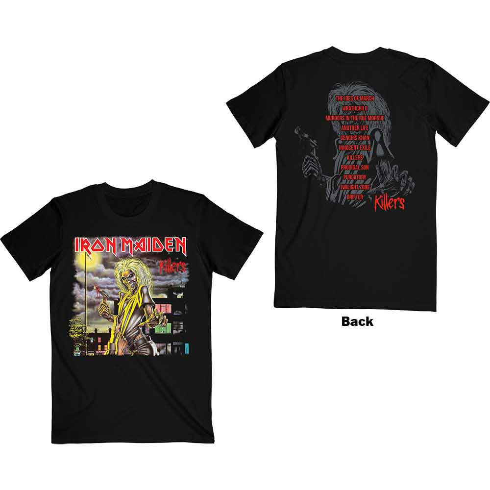 Iron Maiden - Killers V.2. Album Track list | T-Shirt Black