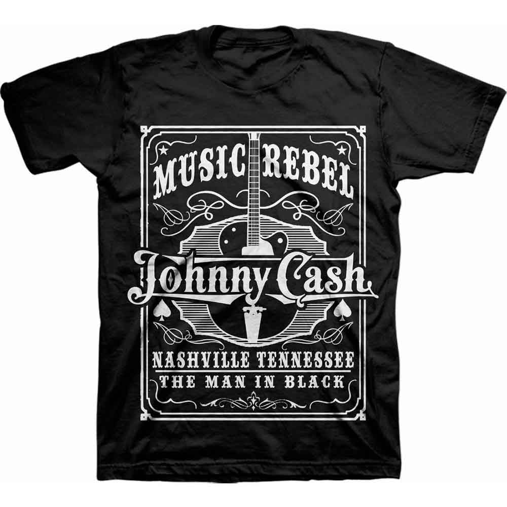 Johnny Cash - Music Rebel | T-Shirt Black