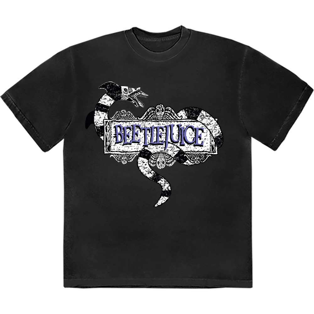 Warner Bros - Beetlejuice Snake Badge | T-Shirt Black