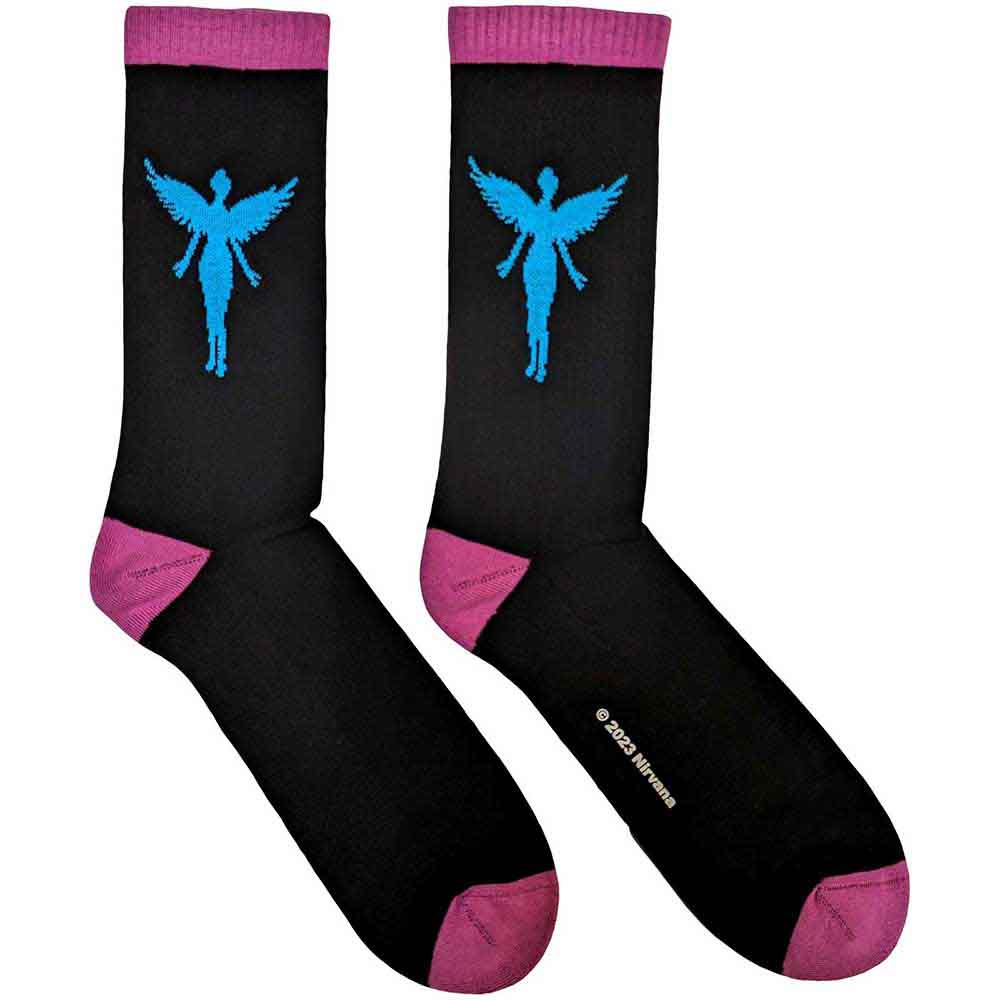 Nirvana - In Utero Blue Angel | Socks Black