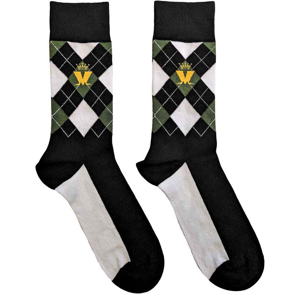 Madness - Crown & M Green Diamond | Socks Black