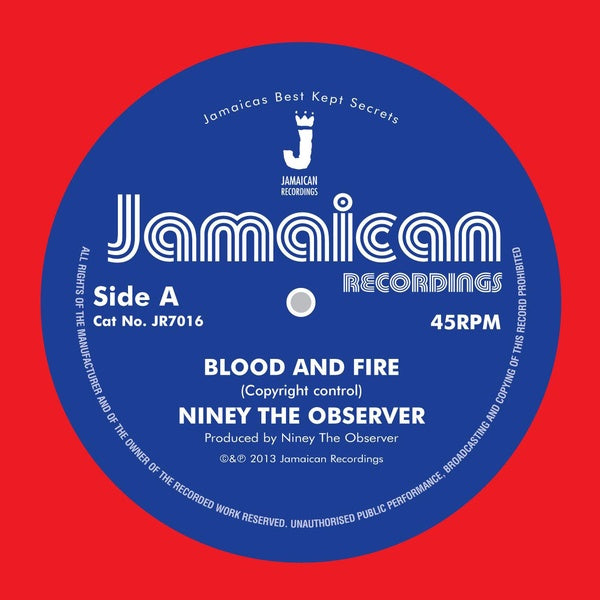 NINEY THE OBSERVER - Blood And Fire/Brimstone And Fire | Vinyl