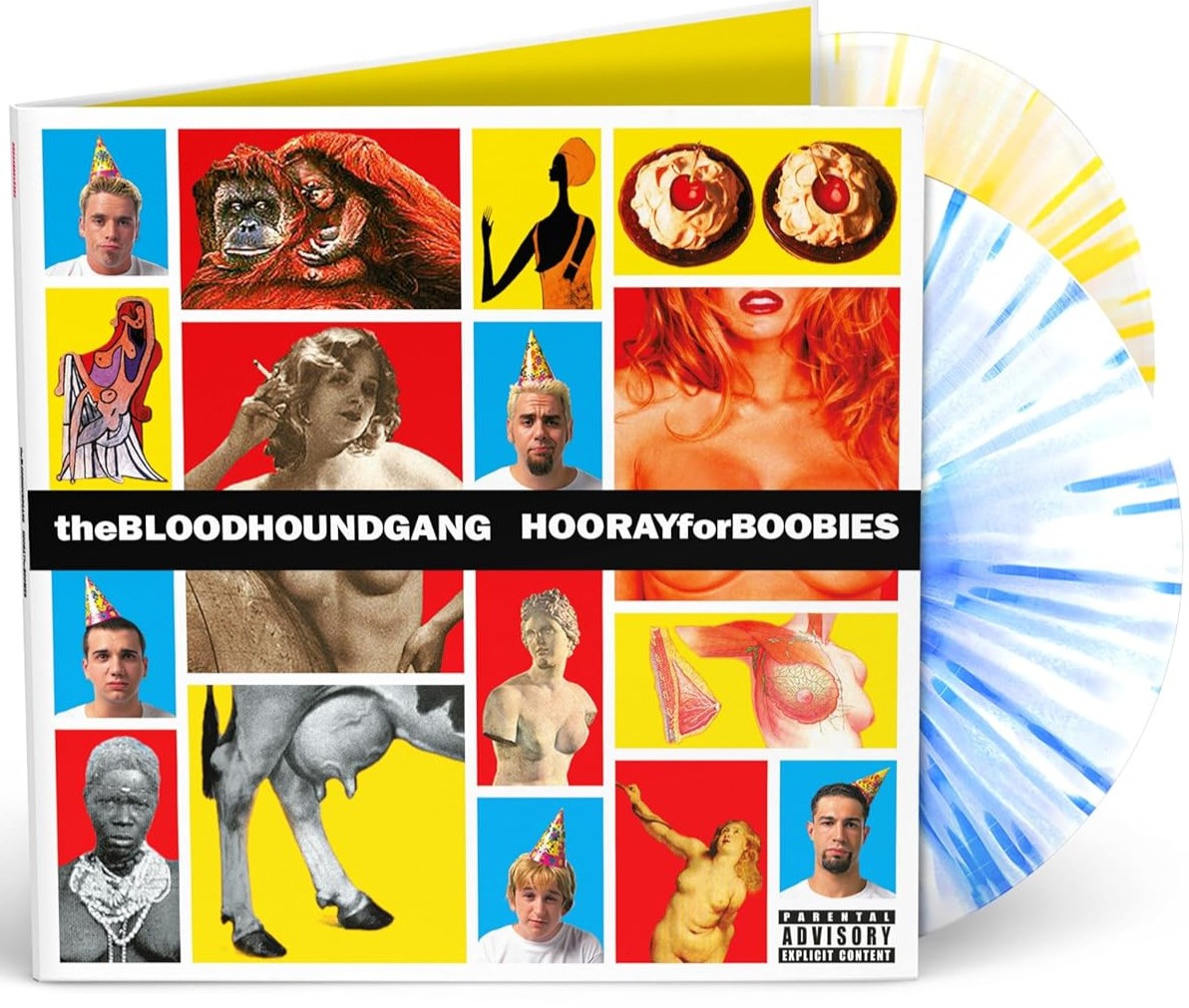 Bloodhound Gang | Hooray For Boobies: 20th Anniversary Edition (Blue/White/Yellow Splatter Colored Vinyl) (2 Lp's) | Vinyl