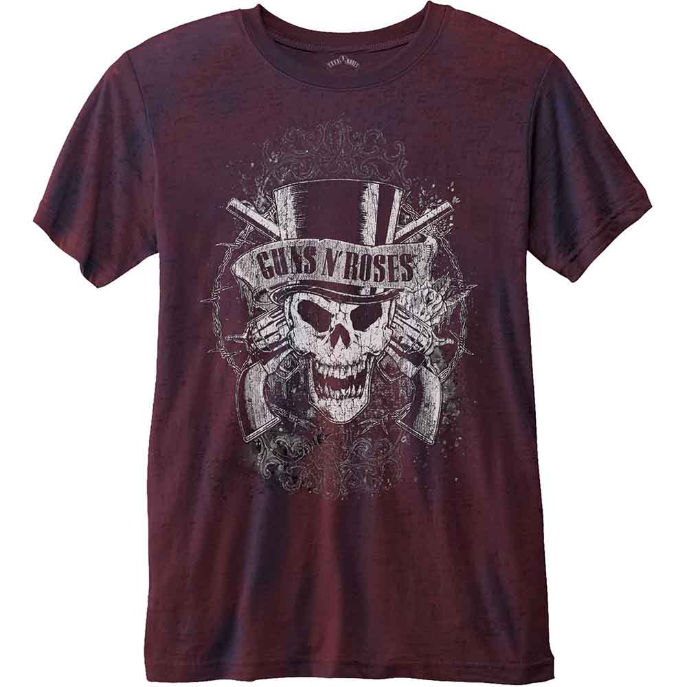 Guns N' Roses - Faded Skull | T-Shirt Blue, Red