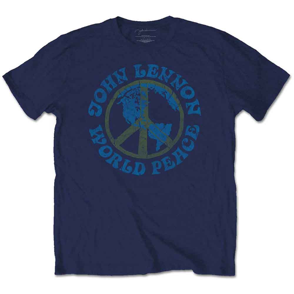 John Lennon - World Peace | T-Shirt Blue