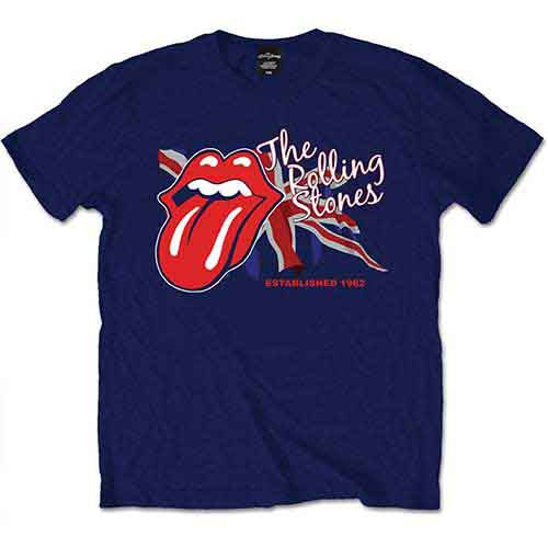 The Rolling Stones - Lick the Flag | T-Shirt Blue