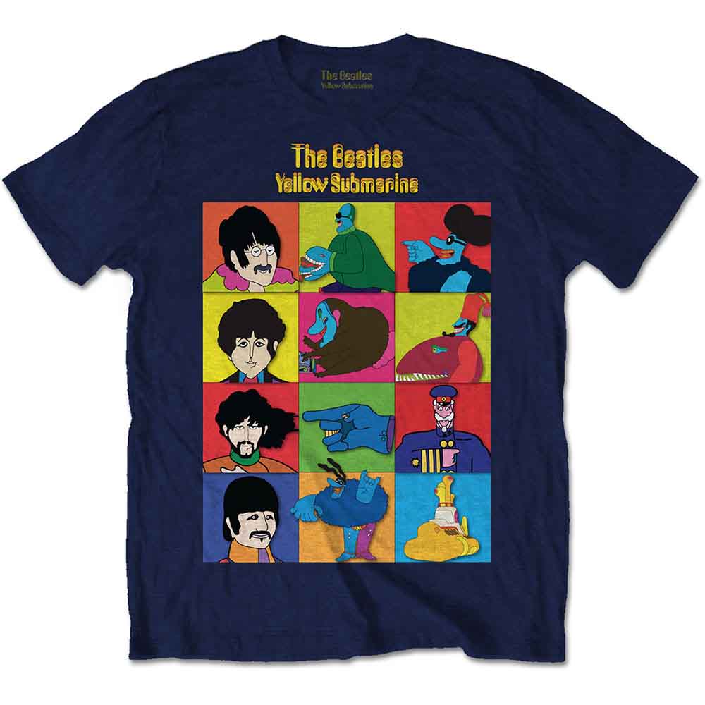 The Beatles - Yellow Submarine Characters | T-Shirt Blue