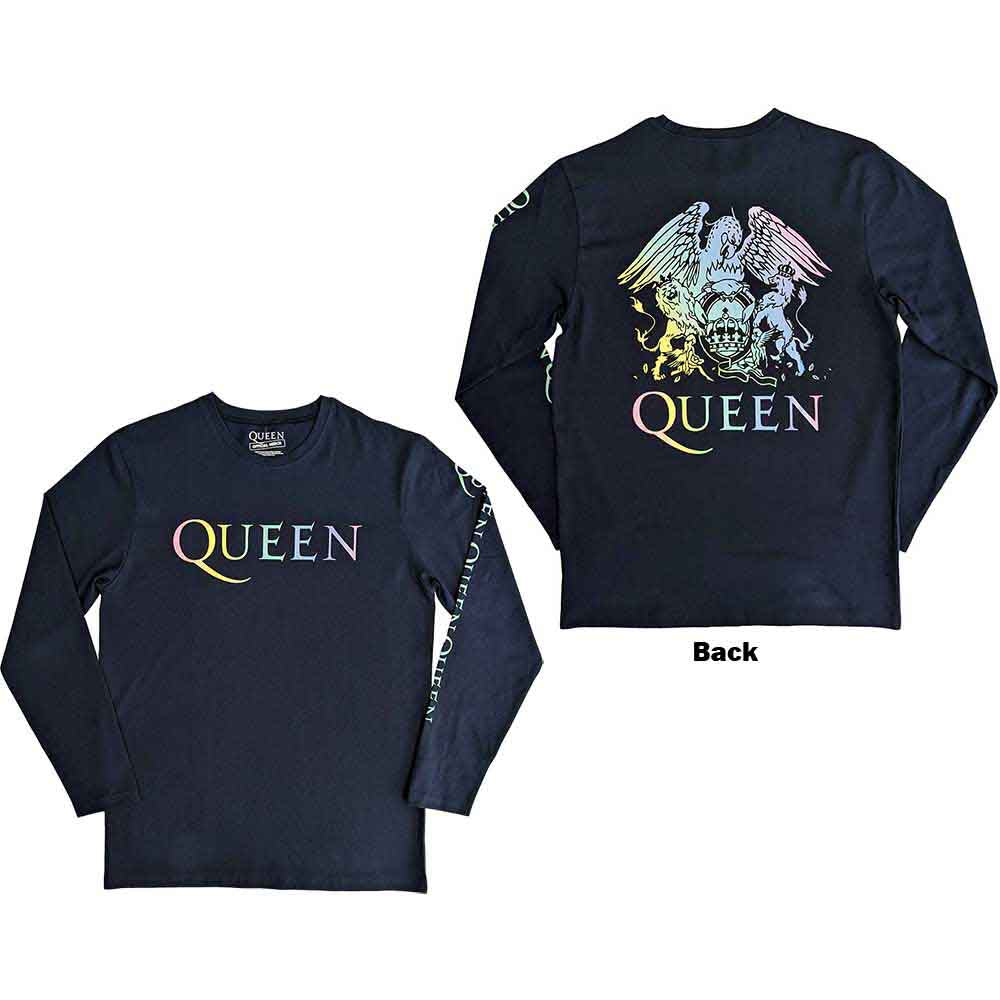 Queen - Rainbow Crest | T-Shirt Blue