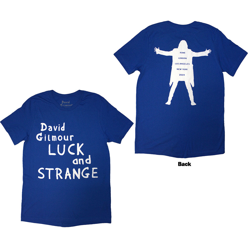 David Gilmour | Luck & Strange Logo | Blue