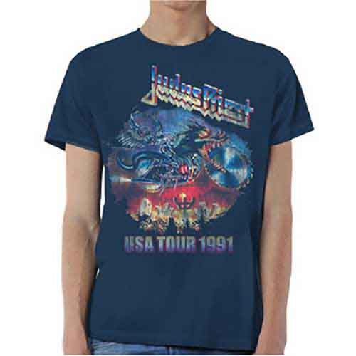 Judas Priest - Painkiller US Tour 91 | T-Shirt Blue
