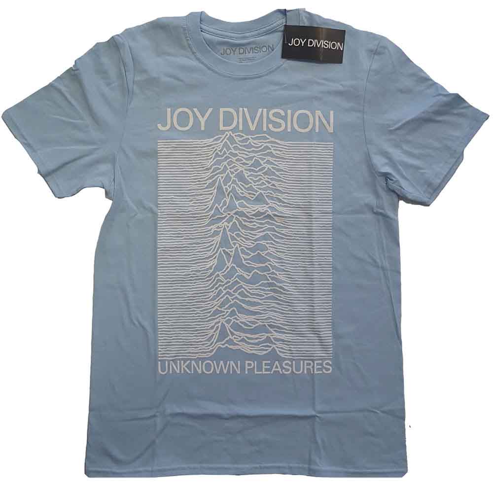 Joy Division | Unknown Pleasures White On Blue |