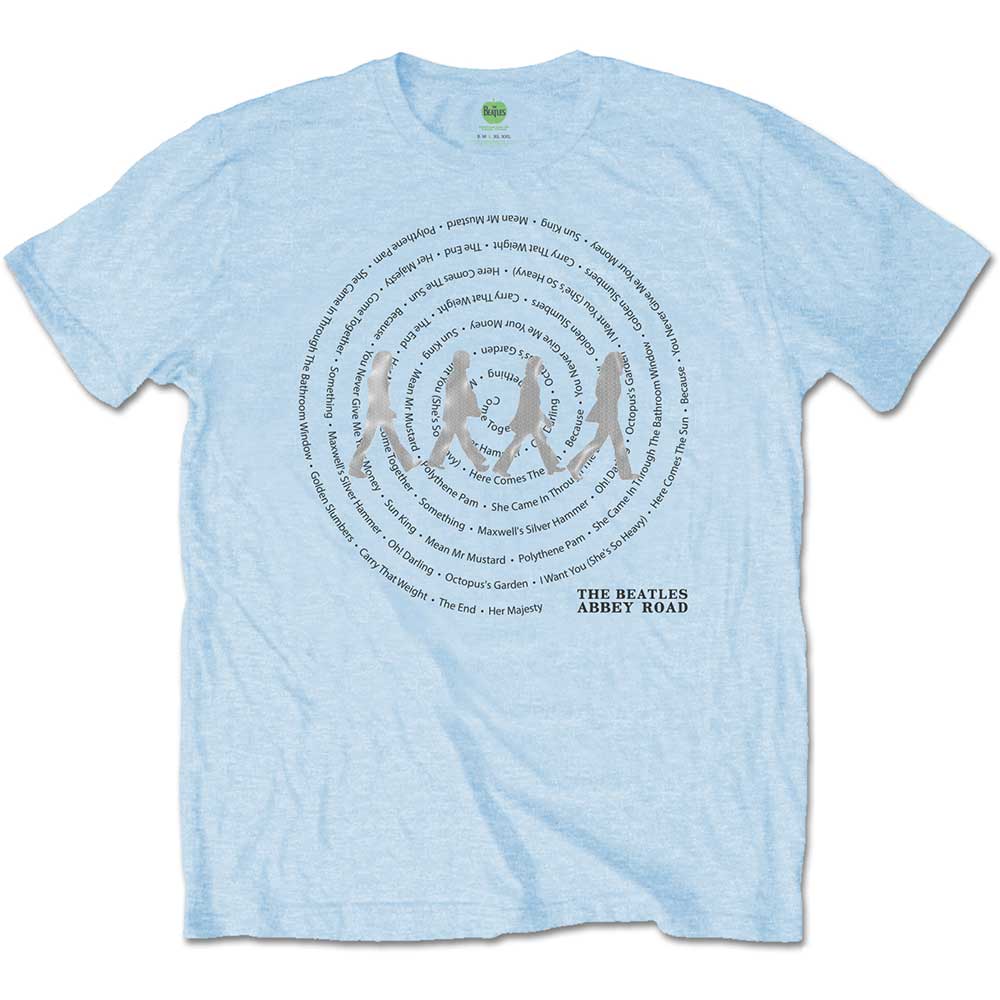 The Beatles - Abbey Road Songs Swirl | T-Shirt Blue