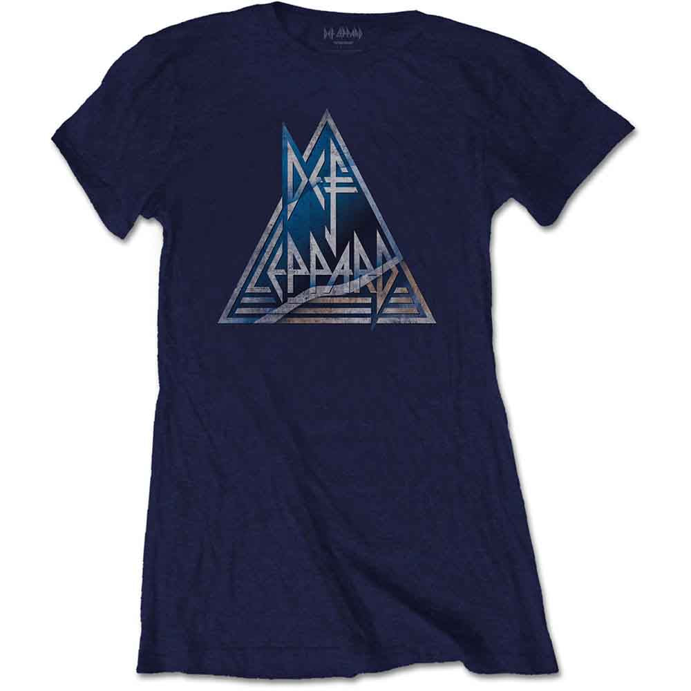 Def Leppard - Triangle Logo | T-Shirt Blue
