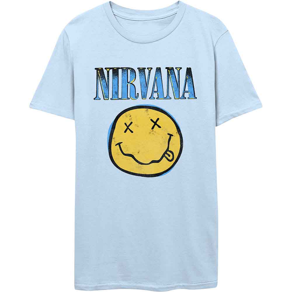 Nirvana | Xerox Happy Face Blue |