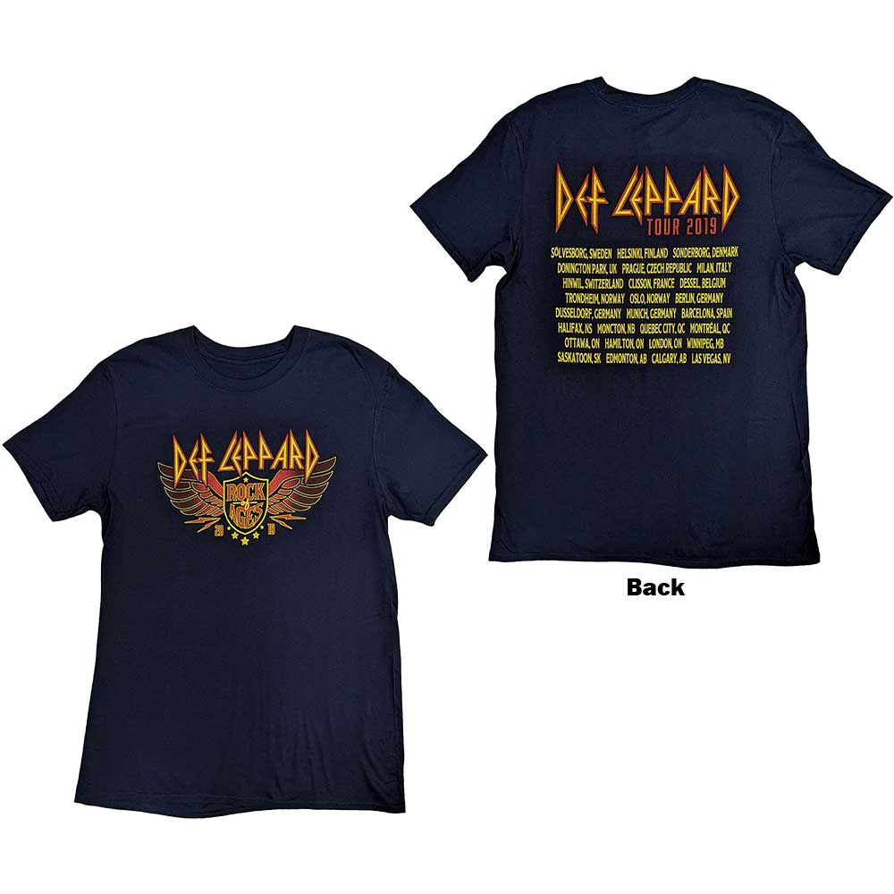 Def Leppard - Rock Of Ages Tour 2019 | T-Shirt Blue