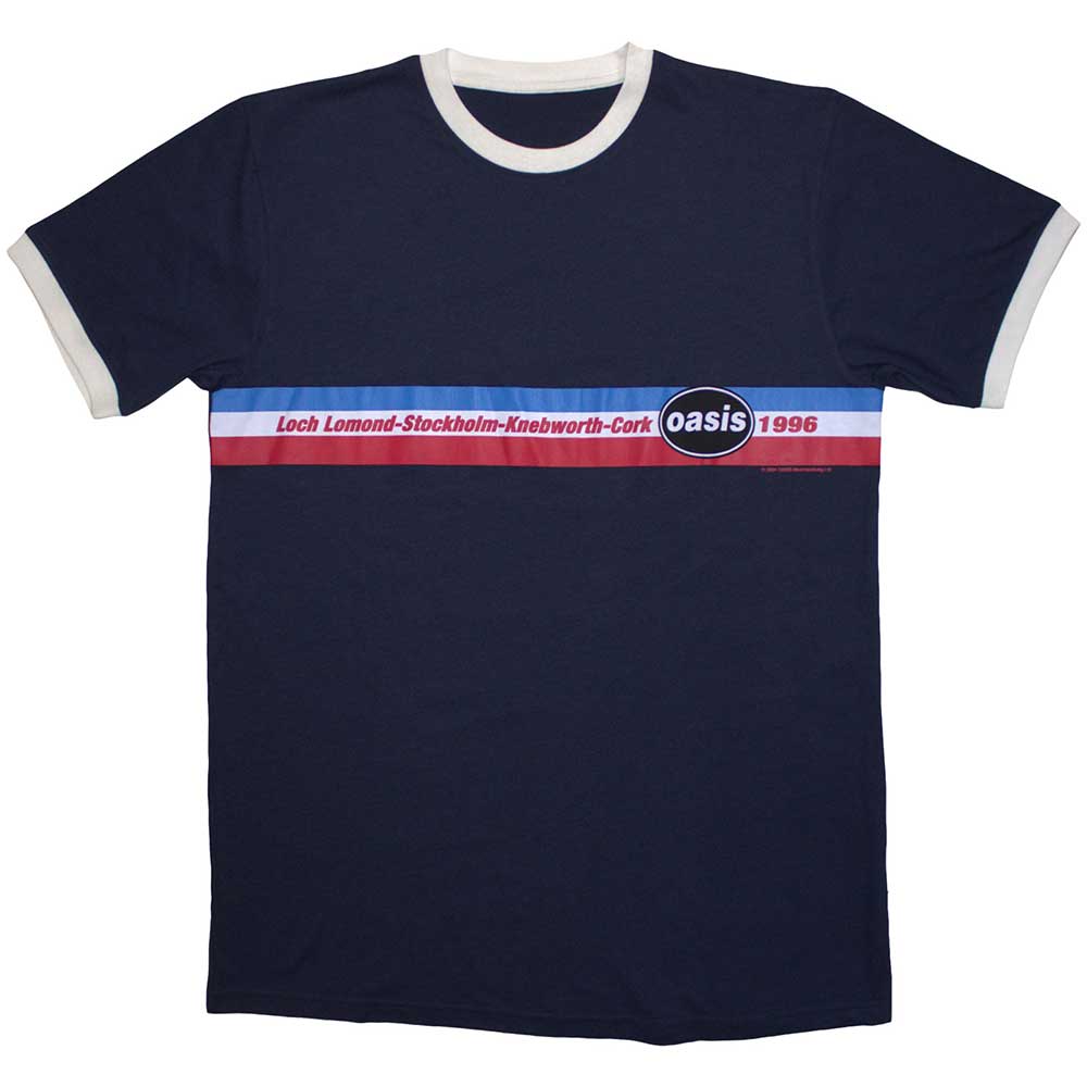 Oasis | 1996 Tour Horizontal Stripes | Blue