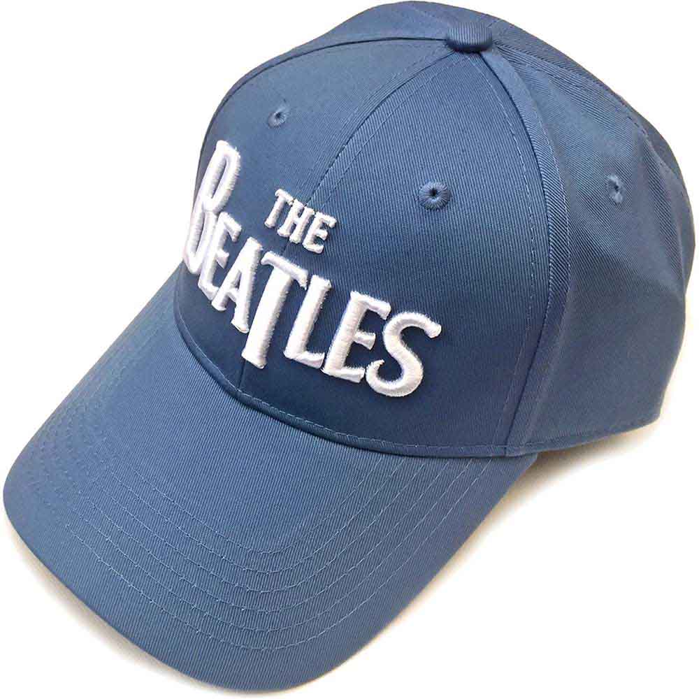 The Beatles - White Drop T Logo | Hat Blue