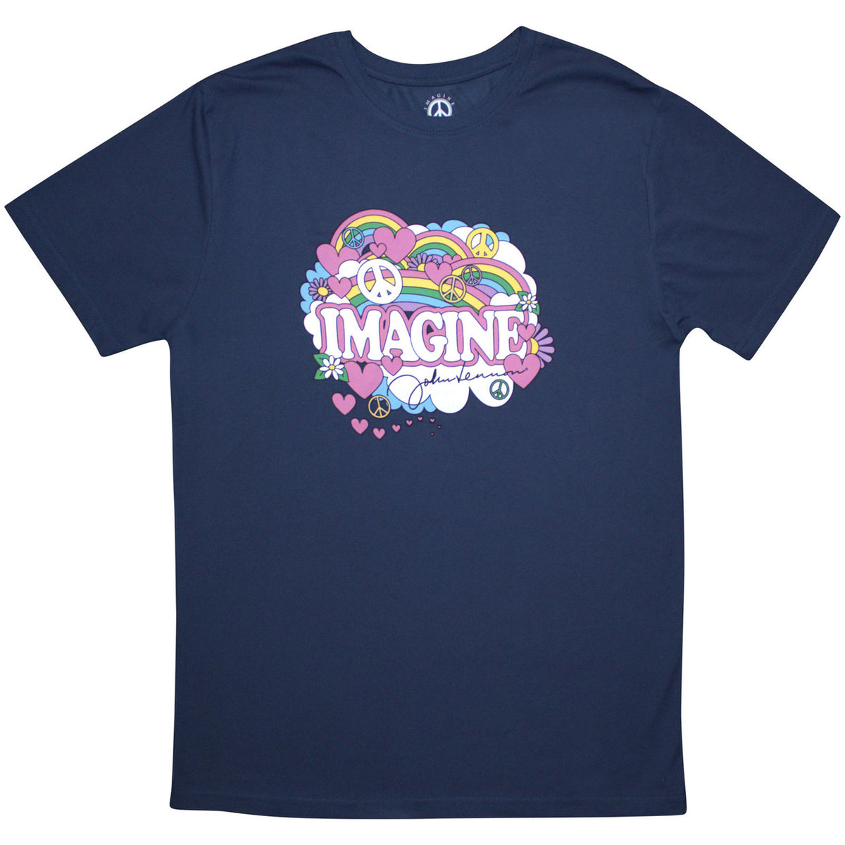 John Lennon - Rainbows, Love & Peace | T-Shirt Blue