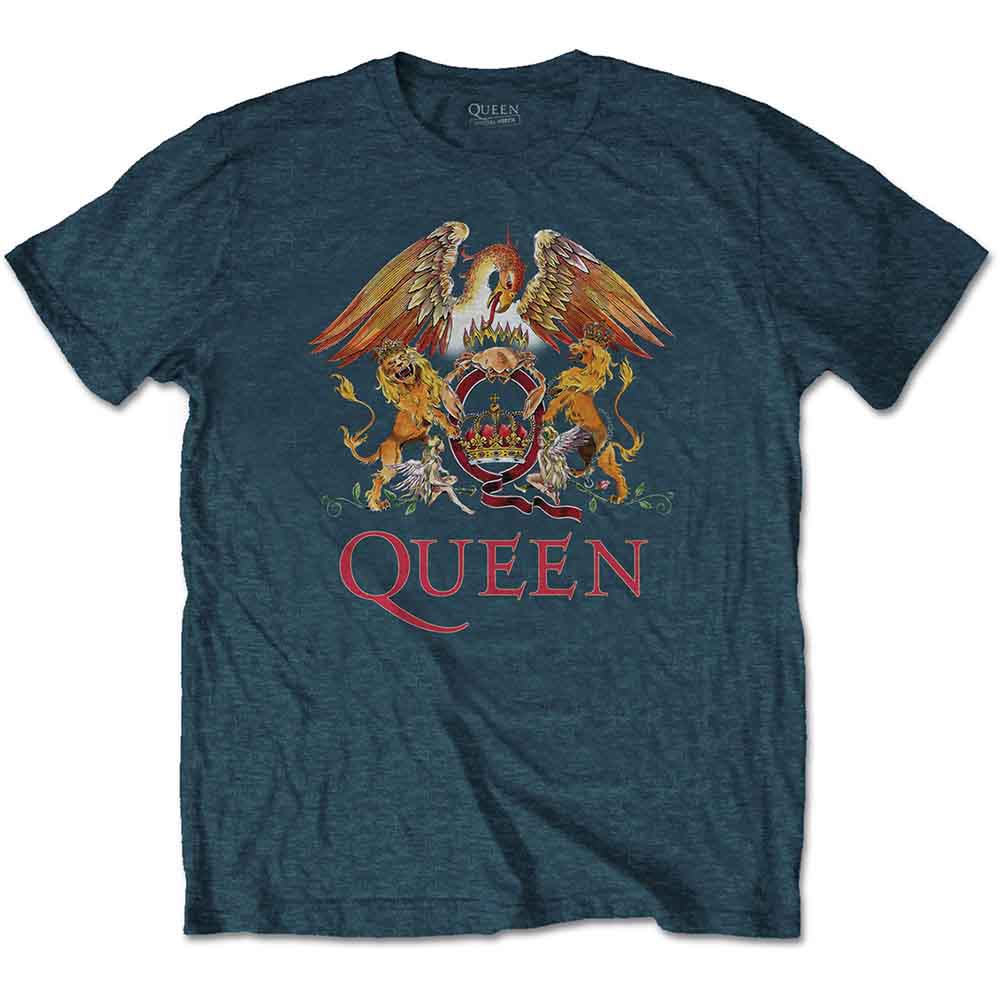 Queen - Classic Crest | T-Shirt Blue