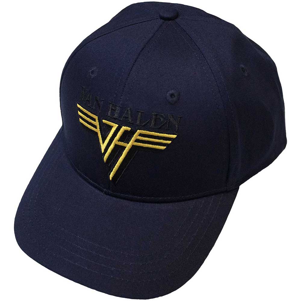 Van Halen - Text & Yellow Logo | Blue