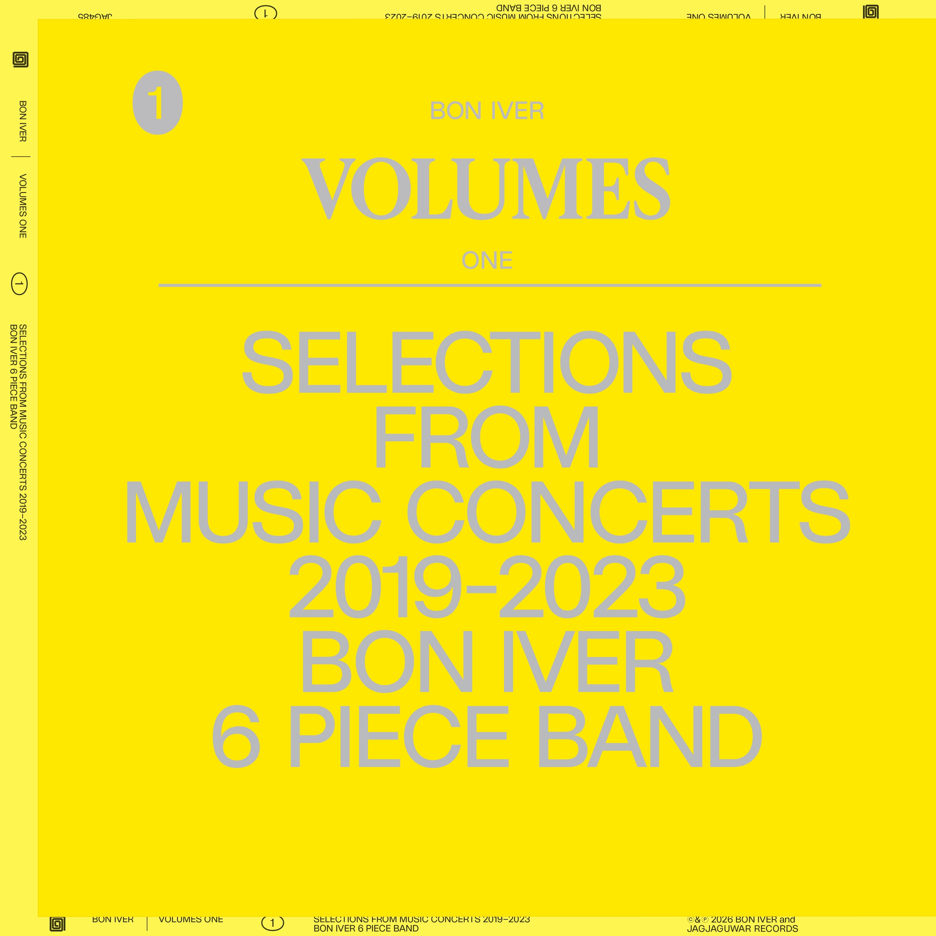 Bon Iver | Volumes: One Selections From Music Concerts 2019-2023 6 Piece Band | Vinyl