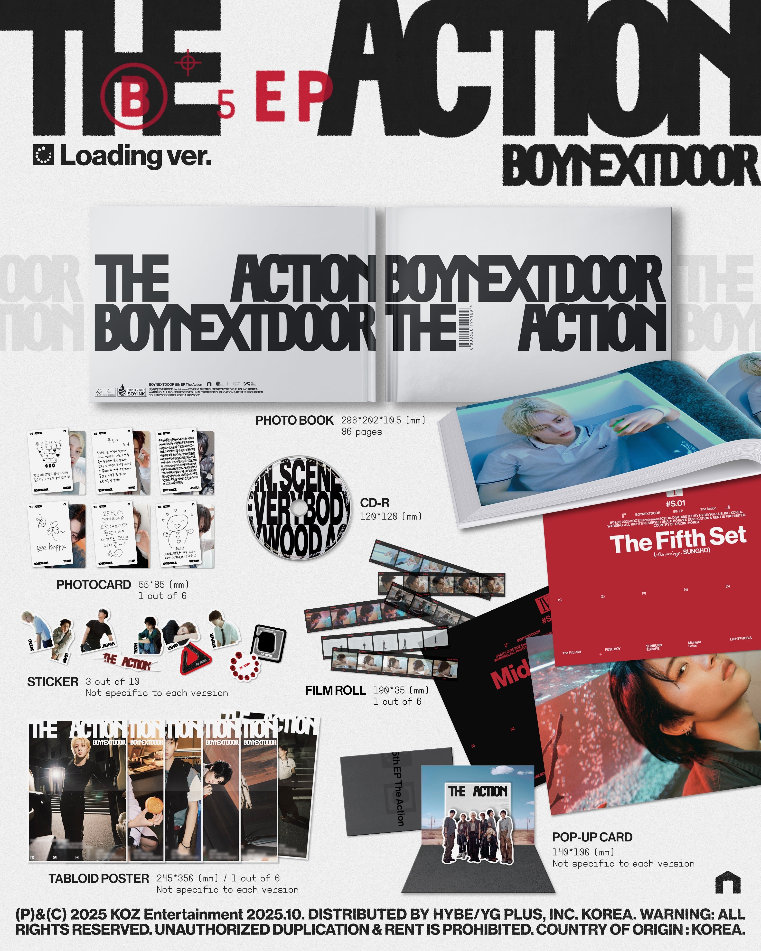 Boynextdoor - Boynextdoor 5Th Ep [The Action] [Loading Ver.] [Indie Retail Exclusive] [CD] | CD