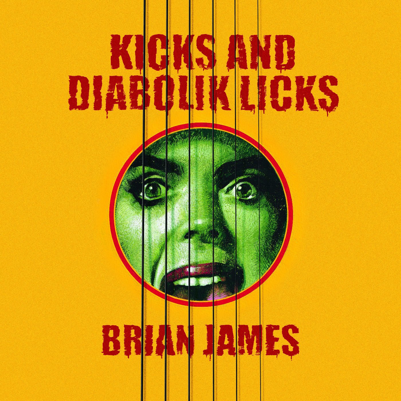 Brian James | Kicks…And Diabolik Licks (Yellow Vinyl) | Vinyl