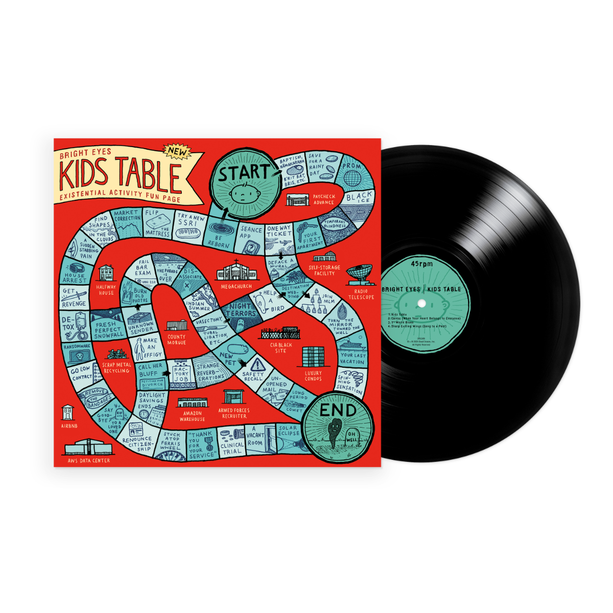 Bright Eyes' | Kids Table Ep [Black Vinyl] | Vinyl