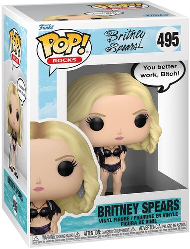 Britney Spears - Funko POP! Sayings: Britney Spears - Work B!tch (Vinyl Figure, Collectible) | Action Figure
