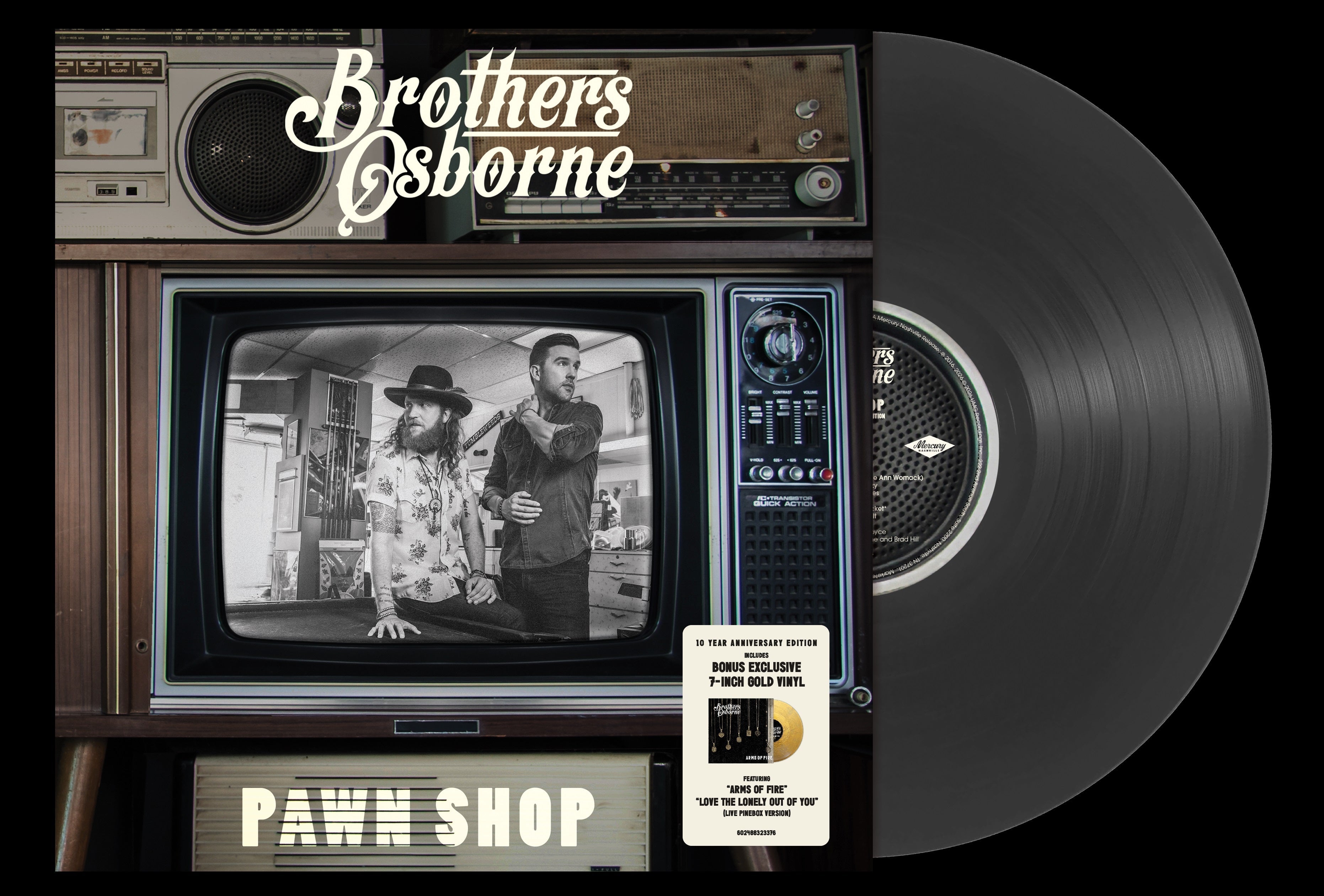 Brothers Osborne | Pawn Shop (10 Year Anniversary) [LP/Gold 7" Single] | Vinyl