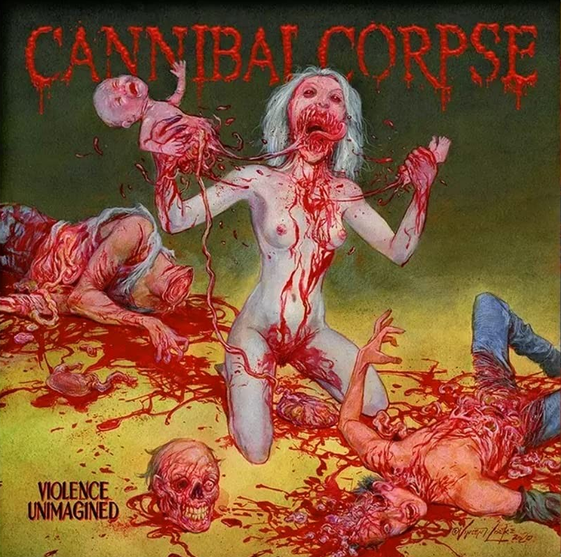 Cannibal Corpse | Violence Unimagined (Limited Edition, Clear with Red Splatter Colored Vinyl, Uncensored Version) | Vinyl