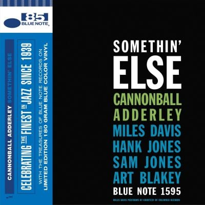 Cannonball Adderley | Somethin' Else (Indie Exclusive, Limited Edition, Colored Vinyl, Blue) | Vinyl - 0