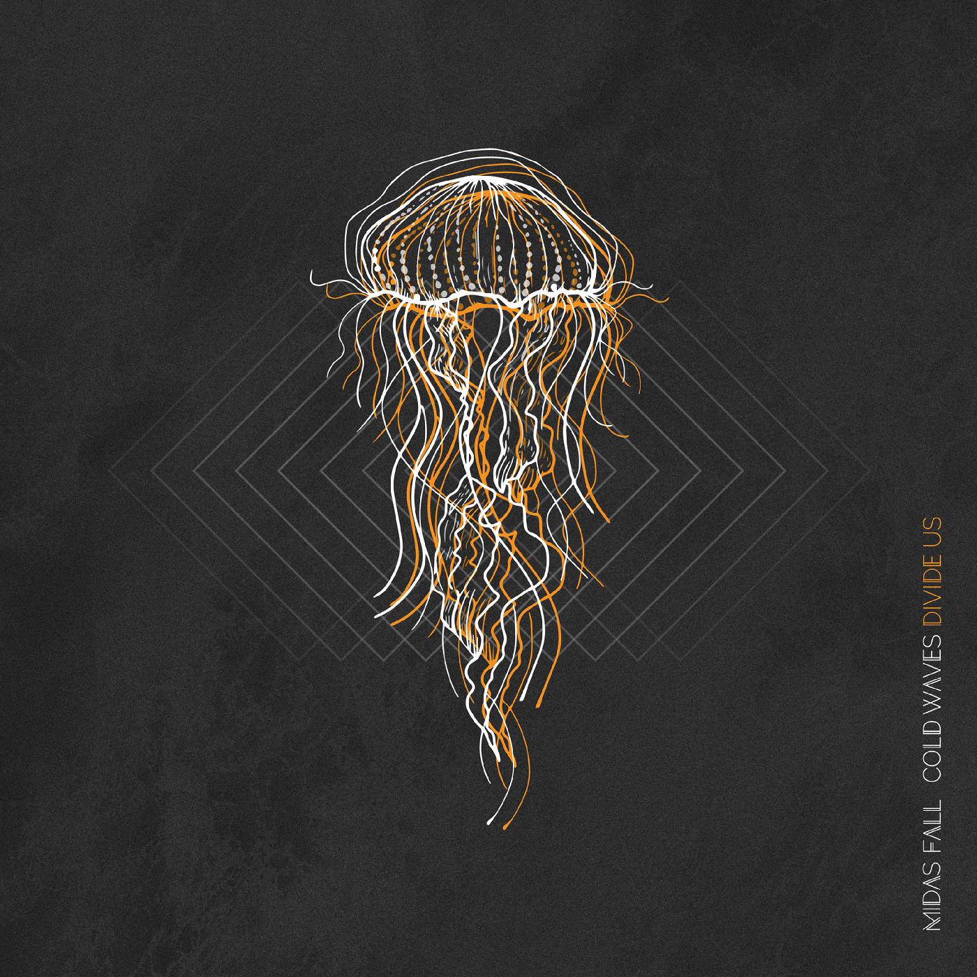 Midas Fall | Cold Waves Divide Us (CLEAR WITH ORANGE AND BLACK SPLATTER VINYL) | Vinyl