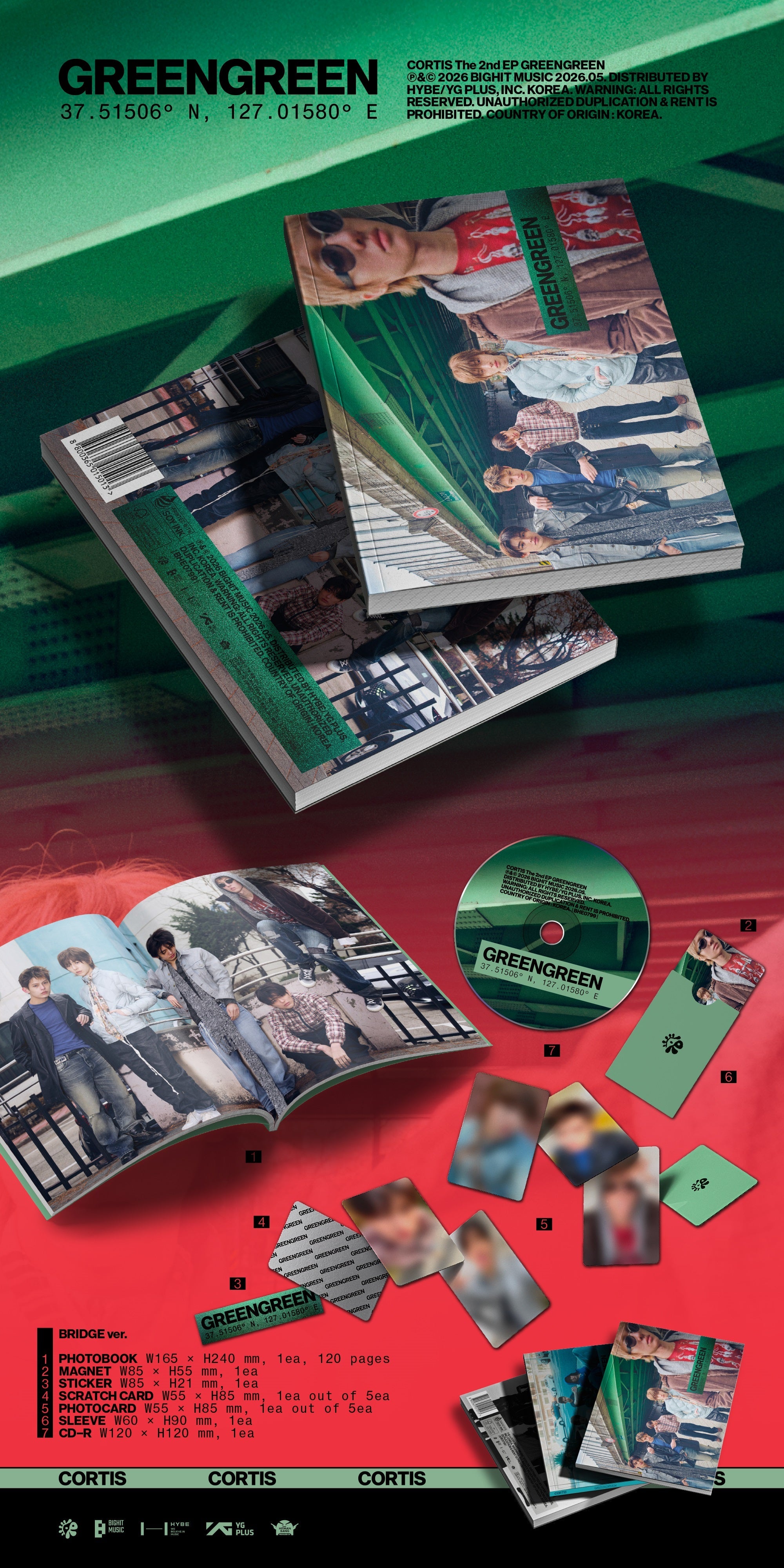 Cortis - Greengreen [Bridge Ver.] | CD