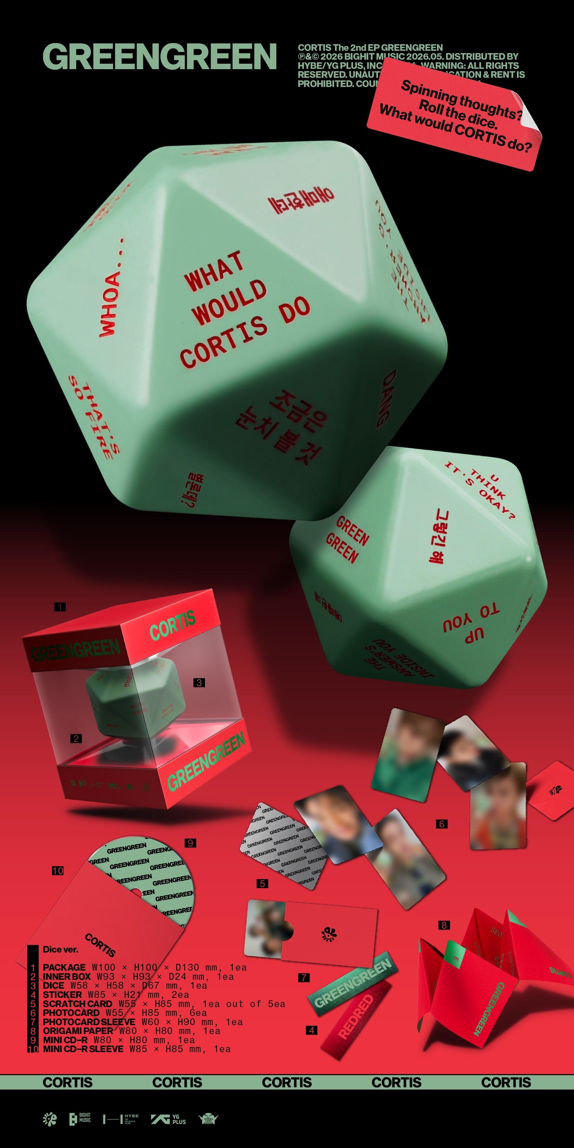 Cortis - Greengreen [Dice Ver.] | CD
