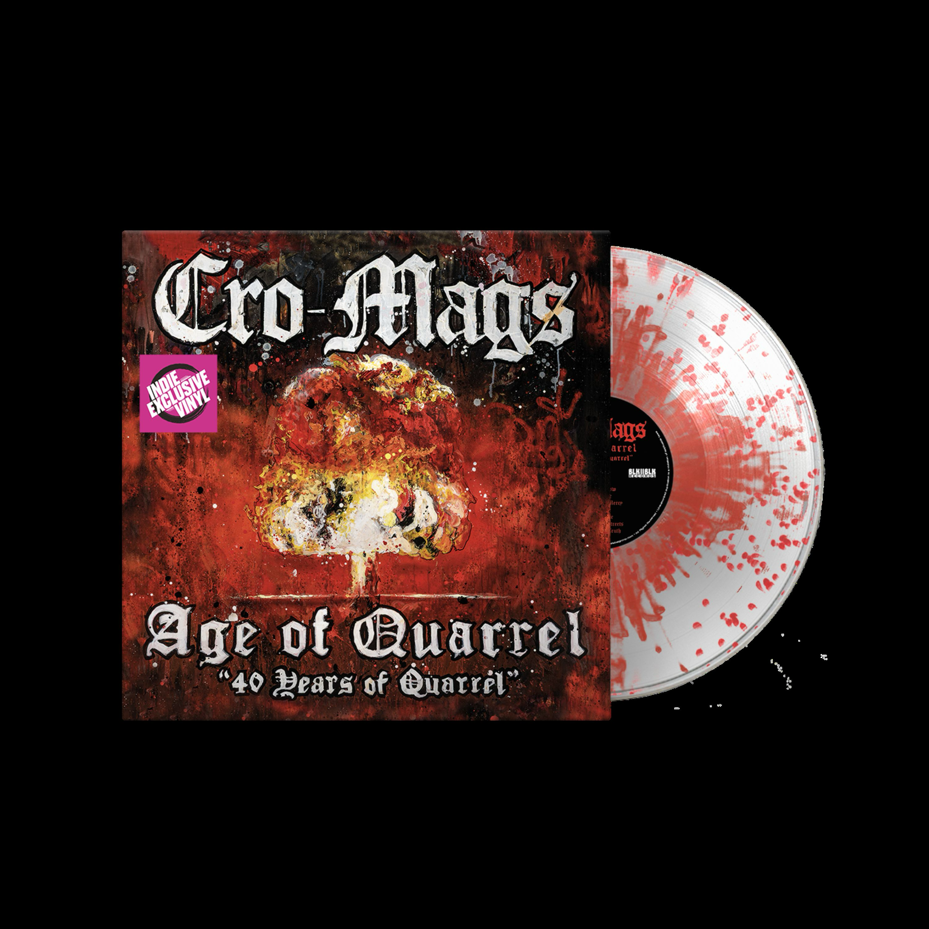 Cro-Mags - Age Of Quarrel: 40 Years Of Quarrel (Indie Exclusive) [Crystal Red Splatter] | Vinyl