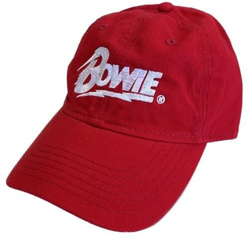 David Bowie - David Bowie - Logo - Unstructured Hat - Red (Hat / Cap, Red) | Hat