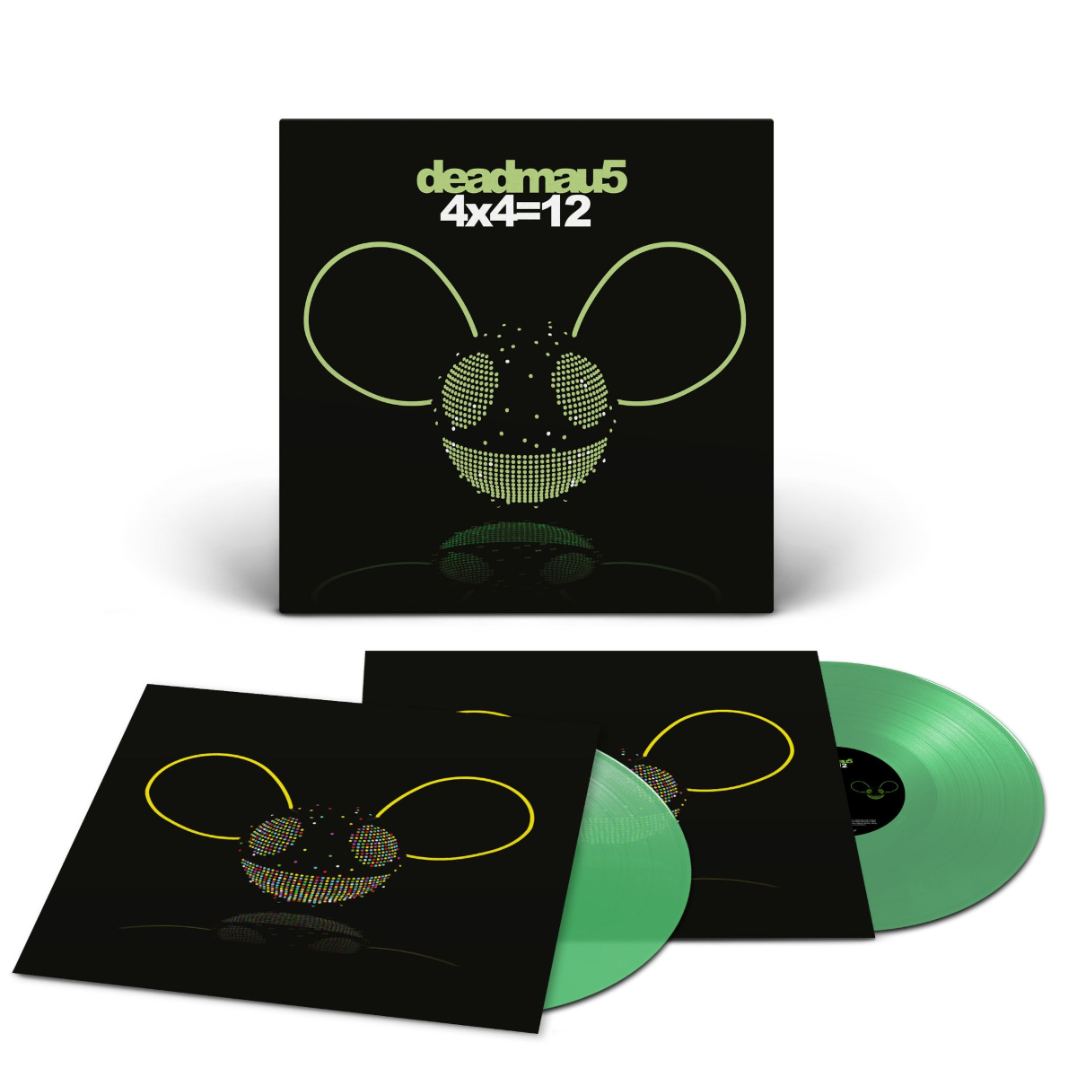 Deadmau5 | 4x4=12 (Clear Vinyl, Green) (2 Lp's) | Vinyl