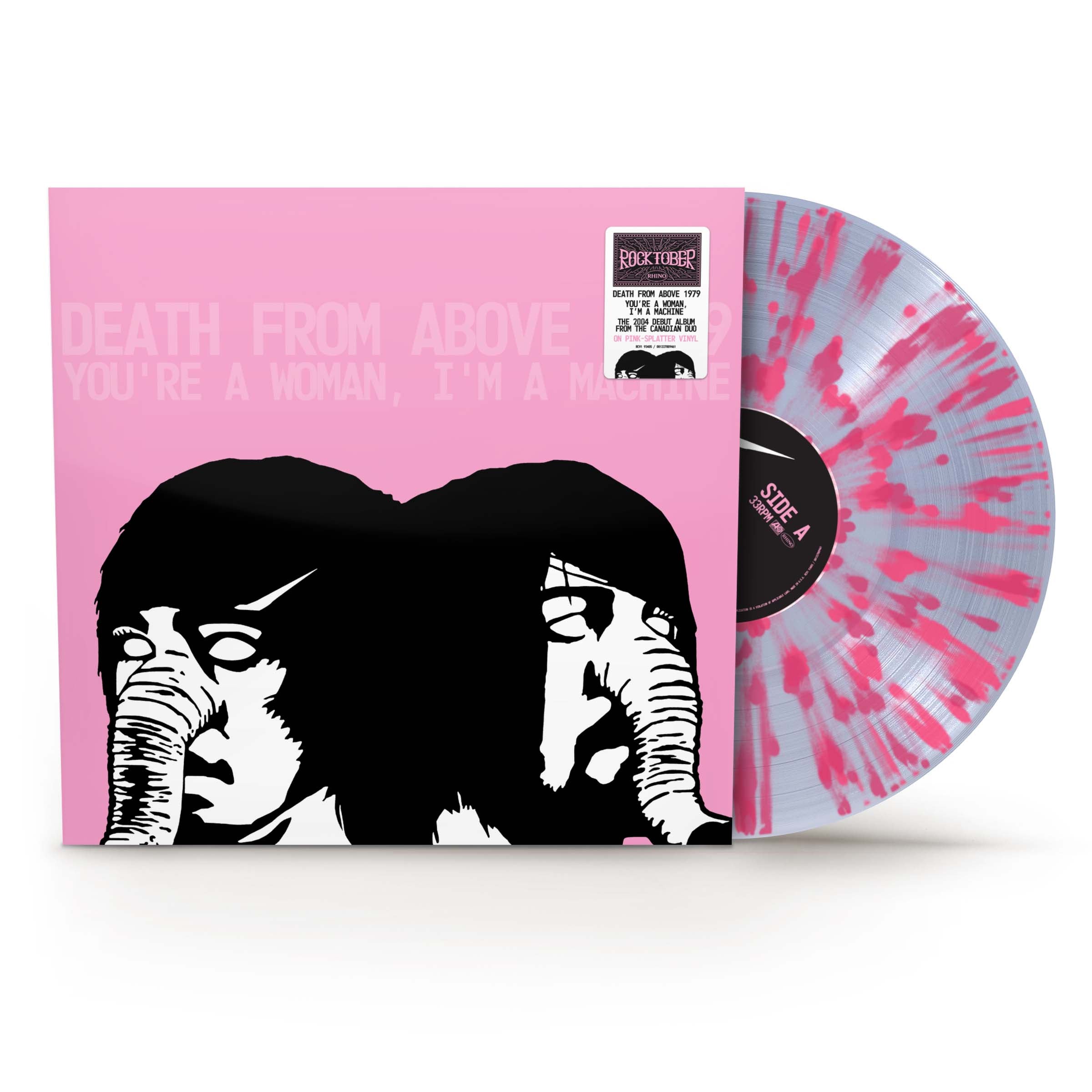 Death From Above 1979 - You're a Woman, I'm A Machine (RKTBR25)(1LP Clear with Pink Splatter Vinyl) | Vinyl