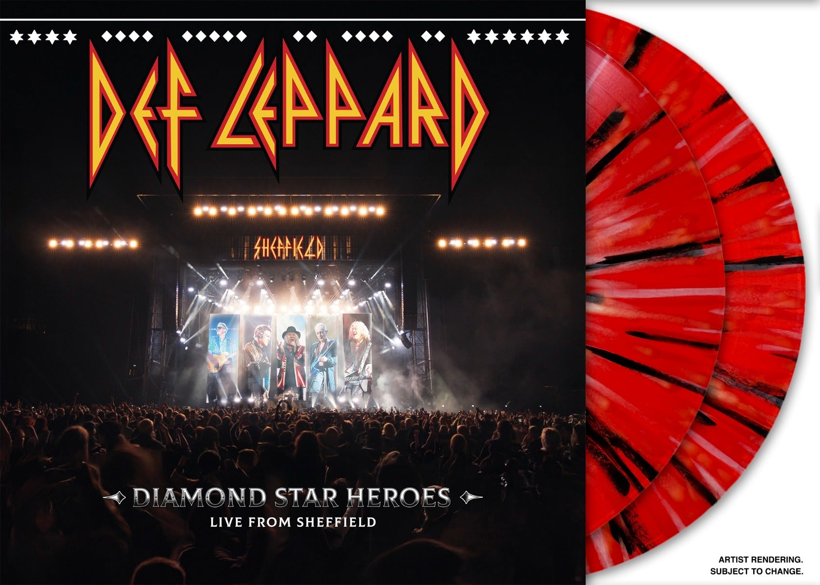 Def Leppard | Diamond Star Heroes: Live From Sheffield [180G Multicolor Splatter 2LP] [Half-Speed] | Vinyl