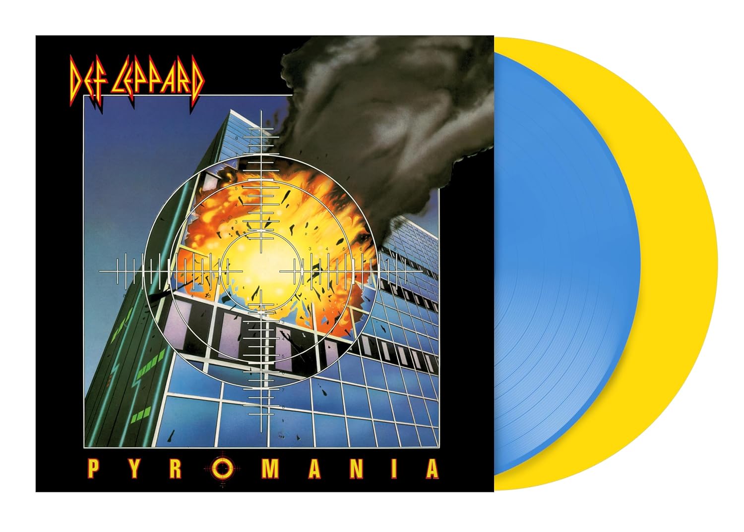 Def Leppard | Pyromania: 40th Anniversary Edition (Limited Edition, Blue & Yellow Colored Vinyl) [Import] (2 Lp's) | Vinyl