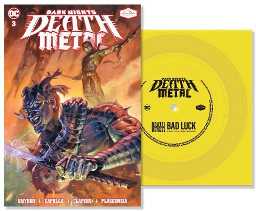 Denzel Curry/ PlayThatBoiZay - Bad Luck (DC - Dark Nights: Death Metal Version) (Limited Edition, Colored Vinyl, Yellow, Comic Book, Indie Exclusive) | Vinyl
