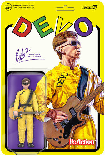 Devo | Super7 - Devo - ReAction Figure Wv 2 - Bob Casale (Satisfaction) (Collectible, Figure, Action Figure) | Action Figure
