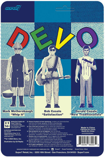 Devo | Super7 - Devo - Reaction Figures Wv3 - Gerald Casale (New Traditionalists) (Collectible, Figure, Action Figure) | Action Figure